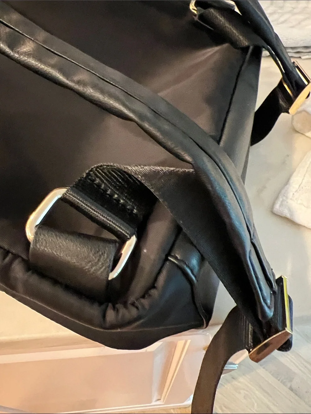 Kate & Alex Classic Black Nylon Men’s Backpack - Minimal Design 🆕